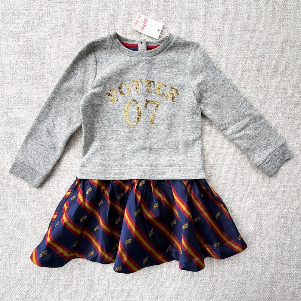 NWT Mini Boden Harry Potter Sequin Seeker Dress 3/4